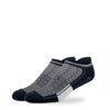 SILVER ANKLE GRIP SOCKS | BLACK
