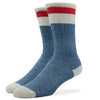 SILVER BOOT SOCKS | BLUE RED